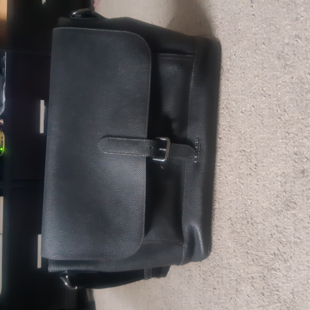 Black Leather Coach Bag